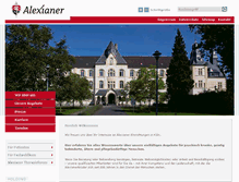 Tablet Screenshot of alexianer-koeln.de